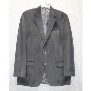 Lauren Ralph Lauren CORDUROY 42L Black Polyester Blazer Sport Coat Jacket